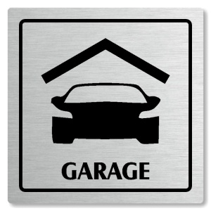 Garage, 118x118mm, stříbrná, Arizona